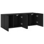 Wall TV furniture 2 units black 60x30x41 cm by , TV Furniture - Ref: Foro24-836941, Price: 75,09 €, Discount: %