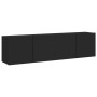 Muebles para TV de pared 2 unidades negro 80x30x41 cm de , Muebles TV - Ref: Foro24-836955, Precio: 102,45 €, Descuento: %