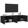 Muebles para TV de pared 2 unidades negro 80x30x41 cm de , Muebles TV - Ref: Foro24-836955, Precio: 102,45 €, Descuento: %