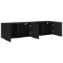 Muebles para TV de pared 2 unidades negro 80x30x41 cm de , Muebles TV - Ref: Foro24-836955, Precio: 102,45 €, Descuento: %