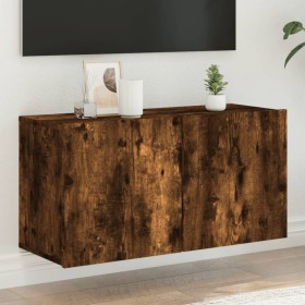 Mueble para TV de pared roble ahumado 80x30x41 cm de , Muebles TV - Ref: Foro24-836960, Precio: 53,68 €, Descuento: %