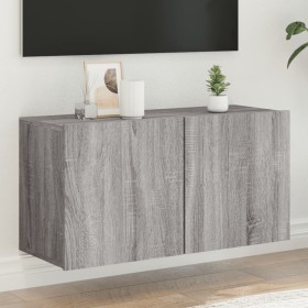 Sonoma gray wall-mounted TV cabinet 80x30x41 cm by , TV Furniture - Ref: Foro24-836962, Price: 53,19 €, Discount: %