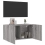 Sonoma gray wall-mounted TV cabinet 80x30x41 cm by , TV Furniture - Ref: Foro24-836962, Price: 53,99 €, Discount: %