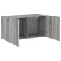 Sonoma gray wall-mounted TV cabinet 80x30x41 cm by , TV Furniture - Ref: Foro24-836962, Price: 53,99 €, Discount: %