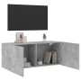 Mueble para TV de pared gris hormigón 100x30x41 cm de , Muebles TV - Ref: Foro24-836969, Precio: 58,46 €, Descuento: %