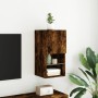 TV cabinet with LED lights smoked oak 30.5x30x60 cm by , TV Furniture - Ref: Foro24-836995, Price: 42,51 €, Discount: %