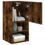 TV cabinet with LED lights smoked oak 30.5x30x60 cm by , TV Furniture - Ref: Foro24-836995, Price: 42,51 €, Discount: %