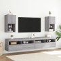 TV cabinet with LED lights Sonoma gray 30.5x30x60 cm by , TV Furniture - Ref: Foro24-836997, Price: 43,67 €, Discount: %