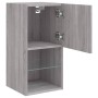 TV cabinet with LED lights Sonoma gray 30.5x30x60 cm by , TV Furniture - Ref: Foro24-836997, Price: 43,67 €, Discount: %