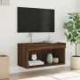 Mueble para TV con luces LED roble marrón 60x30x30 cm de , Muebles TV - Ref: Foro24-837139, Precio: 39,99 €, Descuento: %