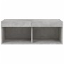 Mueble para TV con luces LED gris hormigón 80x30x30 cm de , Muebles TV - Ref: Foro24-837147, Precio: 43,56 €, Descuento: %