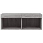 TV cabinet with LED lights Sonoma gray 80x30x30 cm by , TV Furniture - Ref: Foro24-837151, Price: 45,99 €, Discount: %