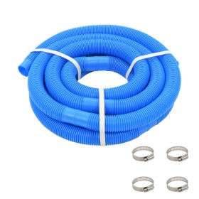 Pool hose with clamps blue 38 mm 6 m by vidaXL, Pool cleaning hoses - Ref: Foro24-91749, Price: 32,63 €, Discount: %