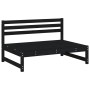 Garden furniture set 6 pieces solid black pine wood by , Garden sets - Ref: Foro24-3186617, Price: 602,99 €, Discount: %