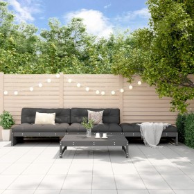 Garden furniture set 4 pieces solid gray pine wood by , Garden sets - Ref: Foro24-3186629, Price: 476,99 €, Discount: %