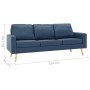 3-Sitzer-Sofa aus blauem Stoff von , Sofas - Ref: Foro24-288717, Preis: 377,99 €, Rabatt: %