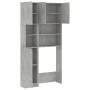 Concrete gray engineered wood washing machine cabinet by , Accessories for washing machines and dryers - Ref: Foro24-3055640,...