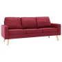 3-Sitzer-Sofa aus weinrotem Stoff von , Sofas - Ref: Foro24-288720, Preis: 300,29 €, Rabatt: %