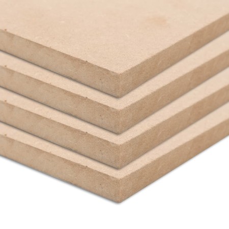 Láminas de MDF cuadradas 4 unidades 60x60 cm 25 mm de vidaXL, Materiales para manualidades - Ref: Foro24-143397, Precio: 66,9...