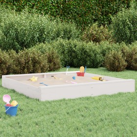 Sandbox with square seats in solid white pine wood by , sandboxes - Ref: Foro24-825038, Price: 72,99 €, Discount: %