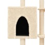 Rascador para gatos con postes de sisal color crema 145 cm de , Mobiliario para gatos - Ref: Foro24-172094, Precio: 56,62 €, ...