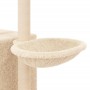 Rascador para gatos con postes de sisal color crema 145 cm de , Mobiliario para gatos - Ref: Foro24-172094, Precio: 56,62 €, ...