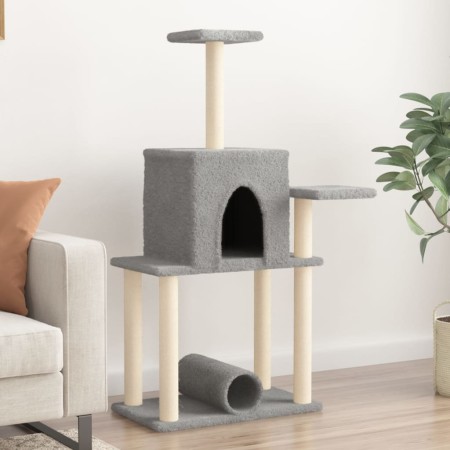 Cat scratching post with light gray sisal posts 122 cm by , Cat furniture - Ref: Foro24-172089, Price: 39,65 €, Discount: %