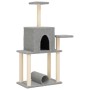 Cat scratching post with light gray sisal posts 122 cm by , Cat furniture - Ref: Foro24-172089, Price: 39,65 €, Discount: %