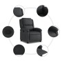 Sillón reclinable de cuero auténtico negro de , Sillones - Ref: Foro24-371789, Precio: 324,99 €, Descuento: %