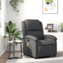 Gray Genuine Leather Massage Recliner by , Armchairs - Ref: Foro24-371796, Price: 389,68 €, Discount: %