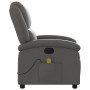 Gray Genuine Leather Massage Recliner by , Armchairs - Ref: Foro24-371796, Price: 355,81 €, Discount: %