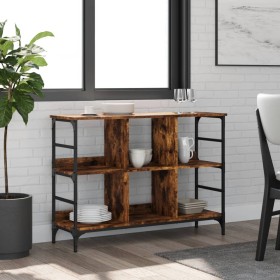 Smoked oak engineered wood sideboard 102x32x73.5 cm by , Sideboards - Ref: Foro24-837724, Price: 56,83 €, Discount: %