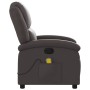 Dark brown genuine leather electric massage chair by , Armchairs - Ref: Foro24-371794, Price: 352,33 €, Discount: %