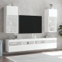 TV stand with white LED lights 40.5x30x90 cm by , TV Furniture - Ref: Foro24-837043, Price: 66,13 €, Discount: %