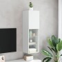 Mueble para TV con luces LED blanco 30,5x30x102 cm de , Muebles TV - Ref: Foro24-837015, Precio: 67,25 €, Descuento: %