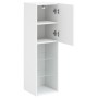 Mueble para TV con luces LED blanco 30,5x30x102 cm de , Muebles TV - Ref: Foro24-837015, Precio: 67,25 €, Descuento: %