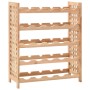 Solid walnut wood wine rack for 25 bottles, measuring 63x25x73 cm. by vidaXL, Wine racks - Ref: Foro24-247101, Price: 60,04 €...