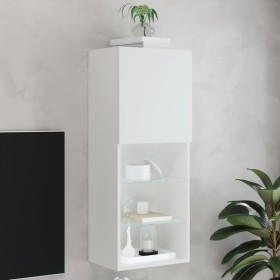 TV cabinet with LED lights white 40.5x30x102 cm by , TV Furniture - Ref: Foro24-837057, Price: 70,56 €, Discount: %