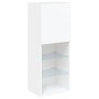 Mueble para TV con luces LED blanco 40,5x30x102 cm de , Muebles TV - Ref: Foro24-837057, Precio: 75,31 €, Descuento: %