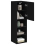 TV cabinet with LED lights black 30.5x30x102 cm by , TV Furniture - Ref: Foro24-837017, Price: 57,84 €, Discount: %