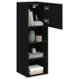 Mueble para TV con luces LED negro 30,5x30x90 cm de , Muebles TV - Ref: Foro24-837003, Precio: 52,31 €, Descuento: %