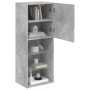 Concrete gray TV cabinet with LED lights 40.5x30x102 cm by , TV Furniture - Ref: Foro24-837060, Price: 72,48 €, Discount: %