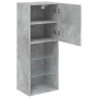 Concrete gray TV cabinet with LED lights 40.5x30x102 cm by , TV Furniture - Ref: Foro24-837060, Price: 72,48 €, Discount: %