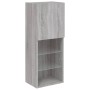 TV cabinet with LED lights Sonoma gray 40.5x30x102 cm by , TV Furniture - Ref: Foro24-837062, Price: 64,66 €, Discount: %