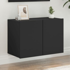 Black wall TV cabinet 60x30x41 cm by , TV Furniture - Ref: Foro24-836940, Price: 40,15 €, Discount: %