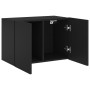 Black wall TV cabinet 60x30x41 cm by , TV Furniture - Ref: Foro24-836940, Price: 39,64 €, Discount: %