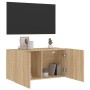 TV-Wandschrank aus Sonoma-Eiche, 80 x 30 x 41 cm von , TV-Möbel - Ref: Foro24-836956, Preis: 52,99 €, Rabatt: %