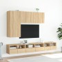 Mueble para TV de pared roble Sonoma 100x30x41 cm de , Muebles TV - Ref: Foro24-836968, Precio: 64,80 €, Descuento: %