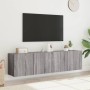 Muebles para TV de pared 2 unidades gris Sonoma 80x30x41 cm de , Muebles TV - Ref: Foro24-836963, Precio: 88,54 €, Descuento: %