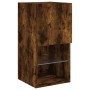 TV cabinets with LED lights 2 pcs smoked oak 30.5x30x60 cm by , TV Furniture - Ref: Foro24-836996, Price: 70,23 €, Discount: %